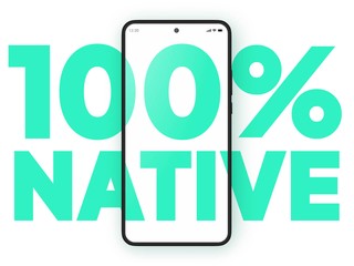 Smartphone with the text 