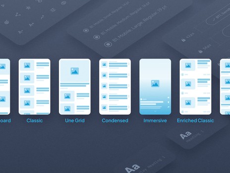 Stylish design components for customizable, pre-built app templates.