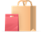 Shopping bag icon representing the launch of a mobile store